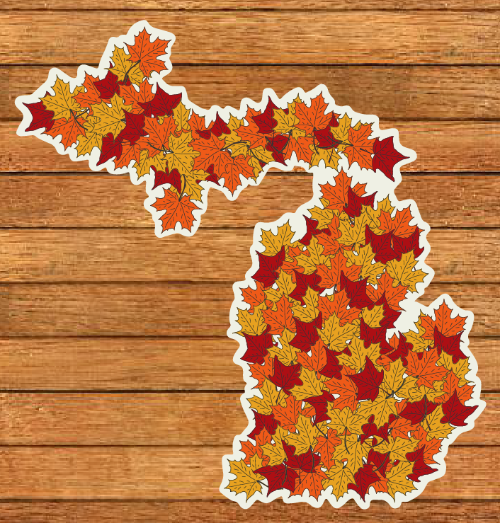 Michigan Patterns Die-Cut Sticker (CLOSEOUT)