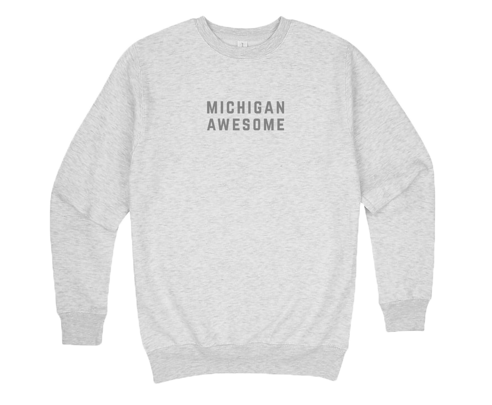 Michigan Awesome Crewneck Sweatshirt (CLOSEOUT)
