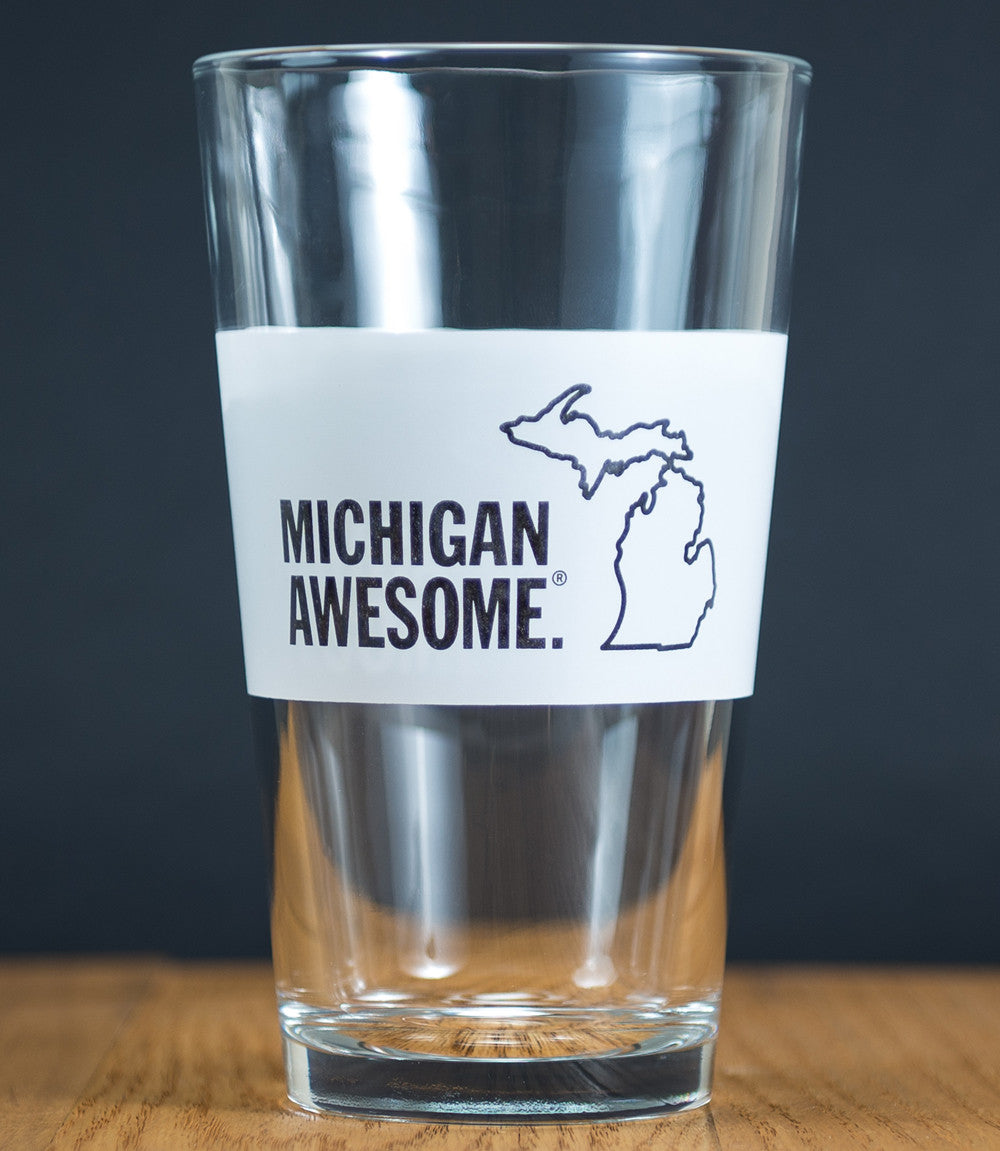 Michigan Awesome Pint Glass