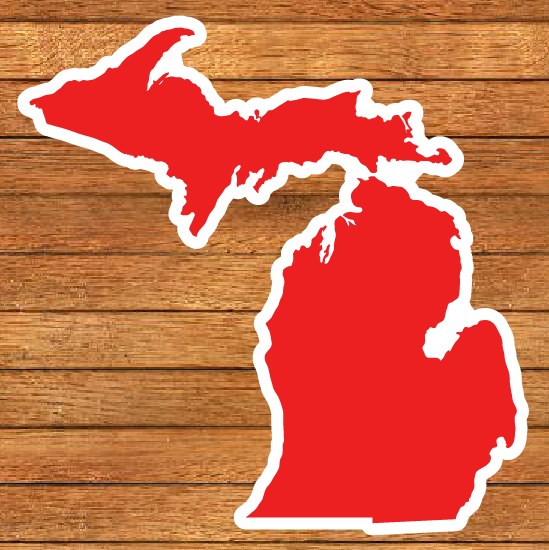 Michigan Die-Cut Sticker (CLOSEOUT)