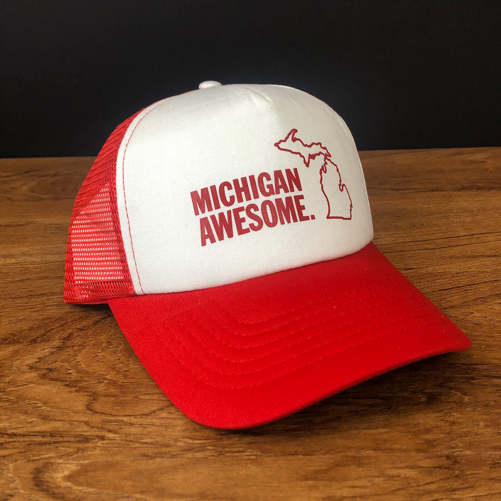 Michigan Awesome Foam Trucker Hat (CLOSEOUT)