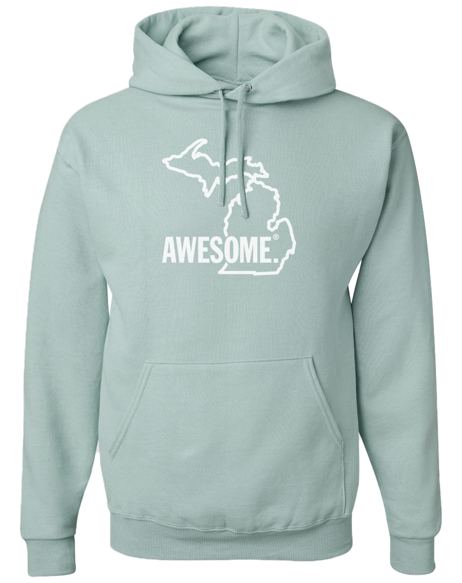 Michigan Awesome State Outline Hoodie