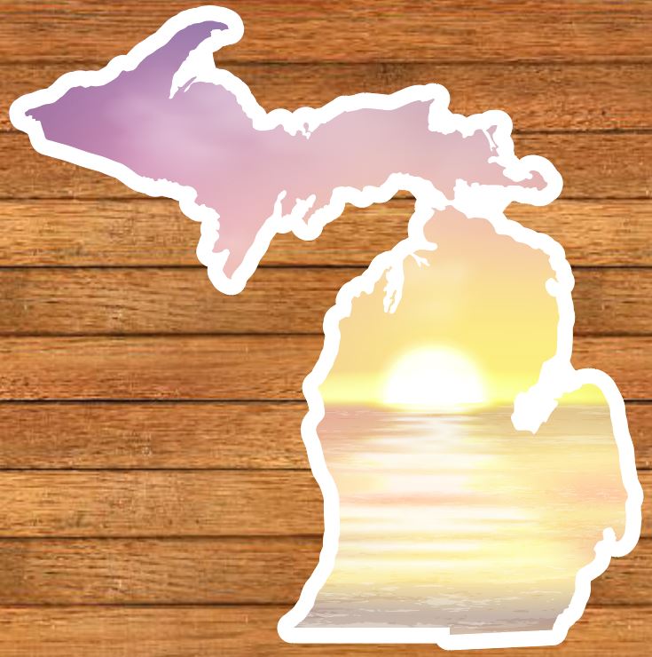Michigan Patterns Die-Cut Sticker (CLOSEOUT)