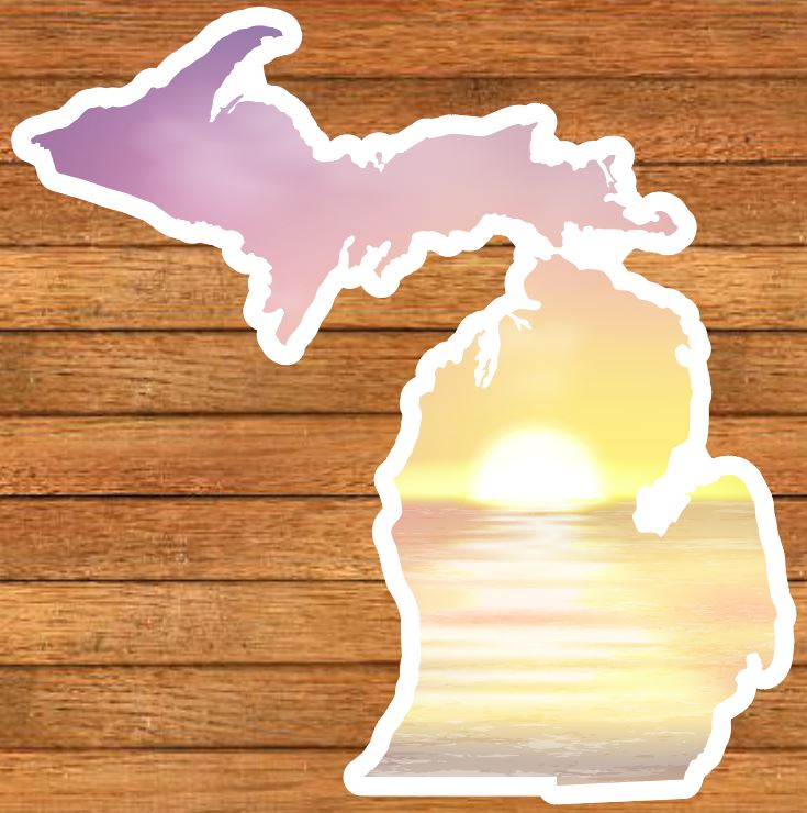 Michigan Patterns Die-Cut Sticker