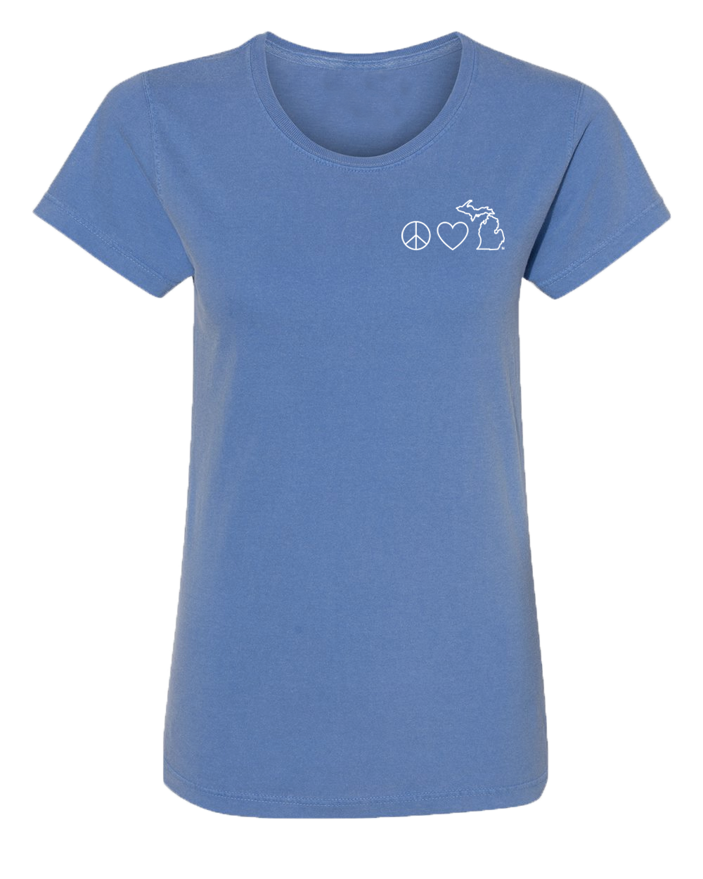 Peace Love Michigan Women's Beach Wash T (CLOSEOUT)