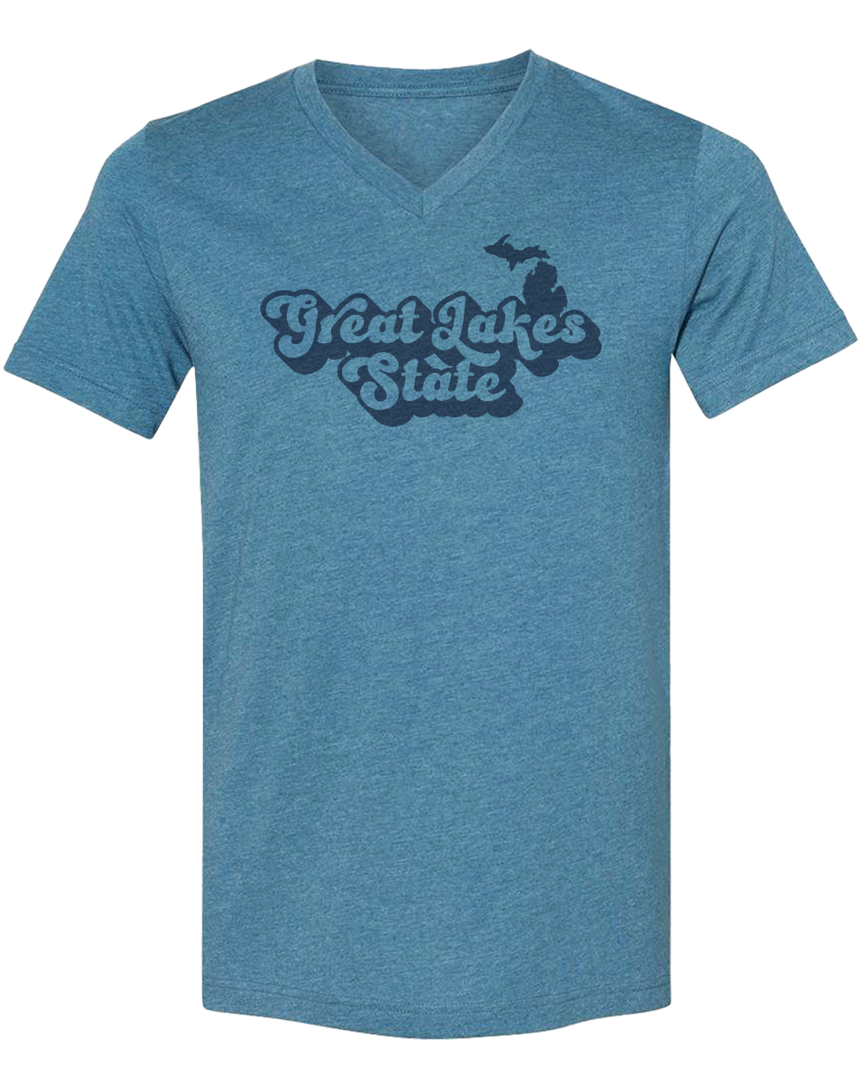 Great Lakes State Unisex V-Neck Tee
