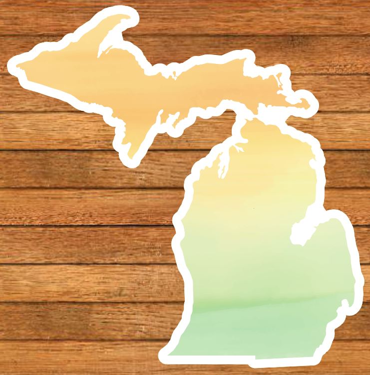 Michigan Patterns Die-Cut Sticker (CLOSEOUT)