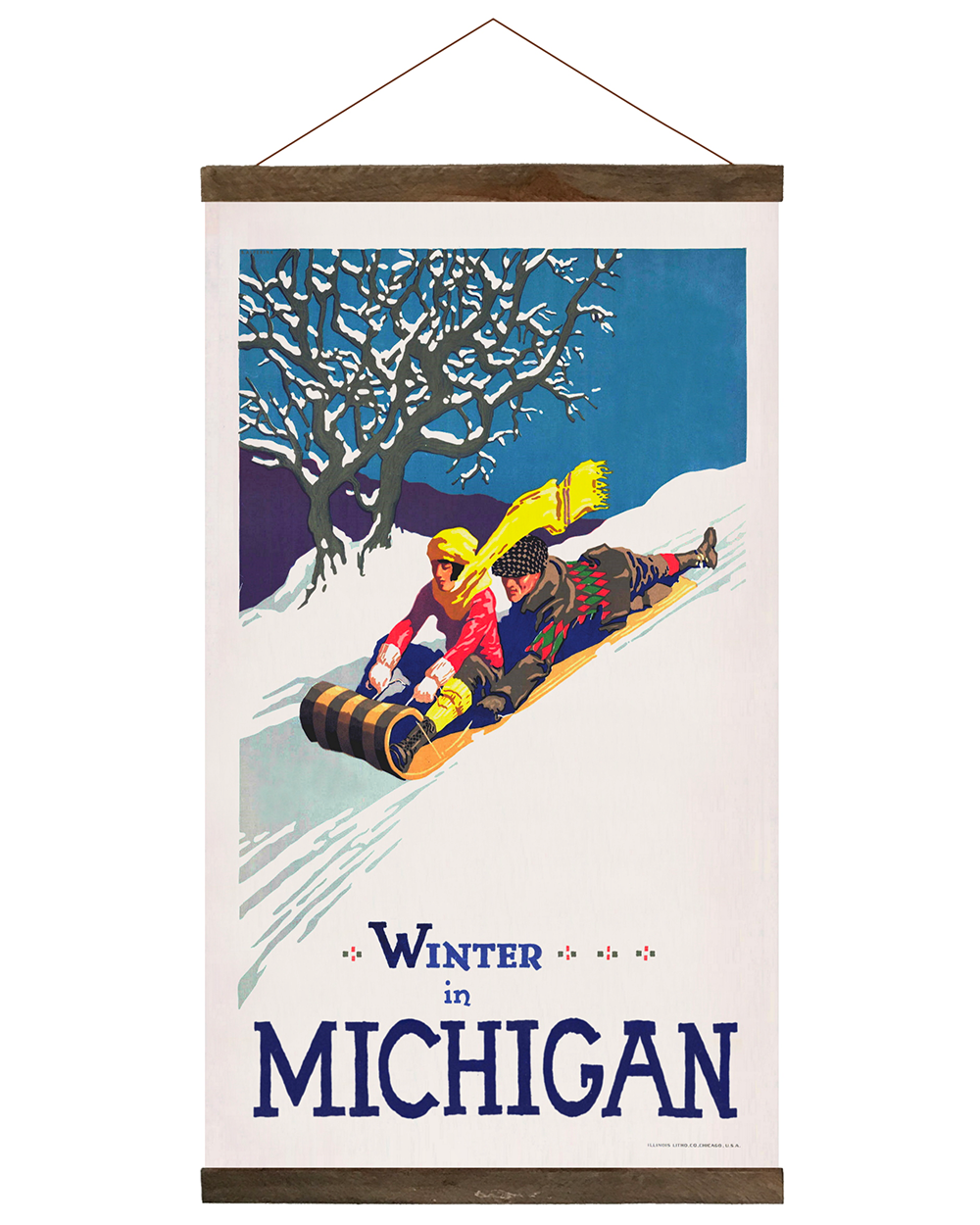 Winter in Michigan Hanging Print