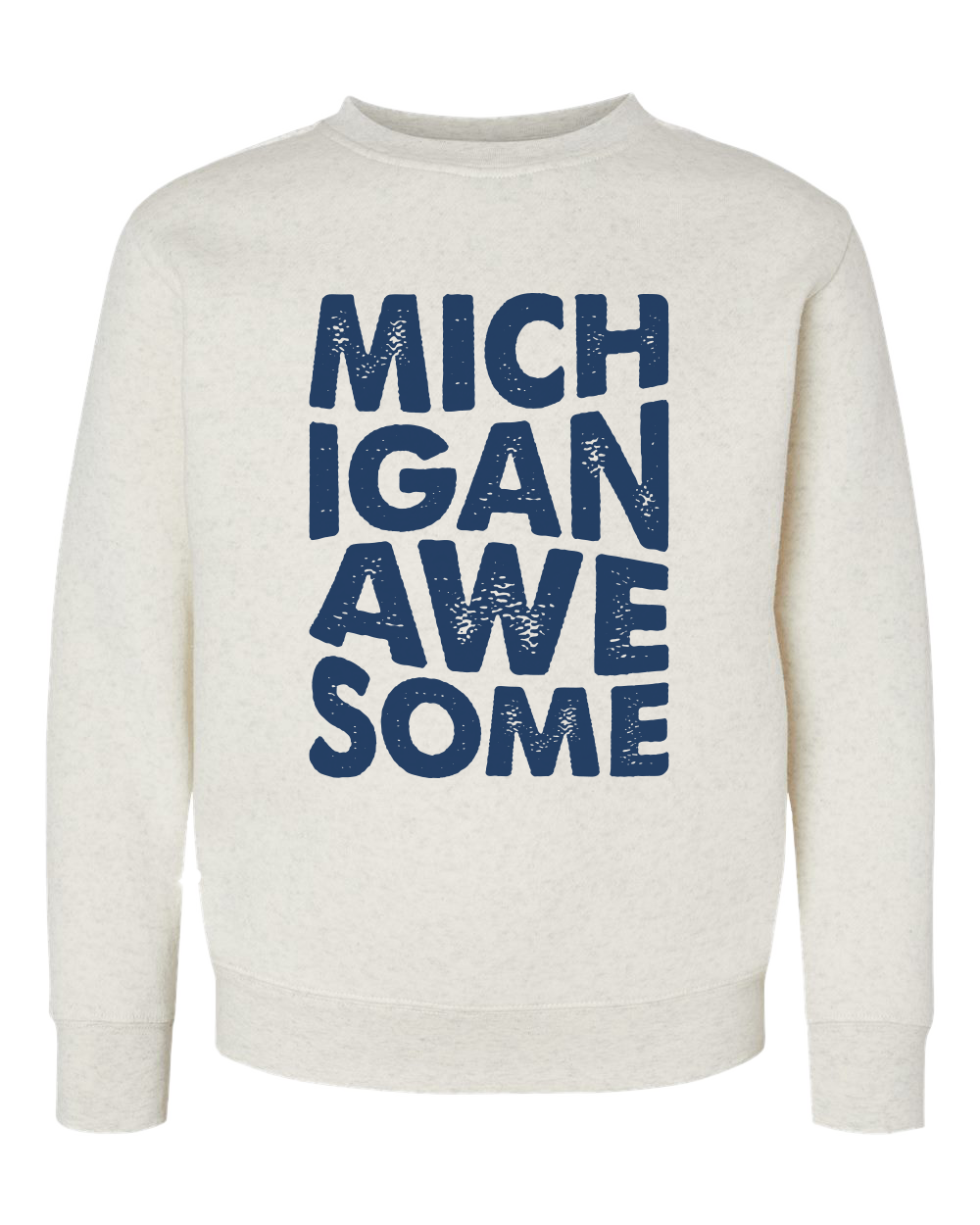 Youth Michigan Awesome Crewneck Sweatshirt