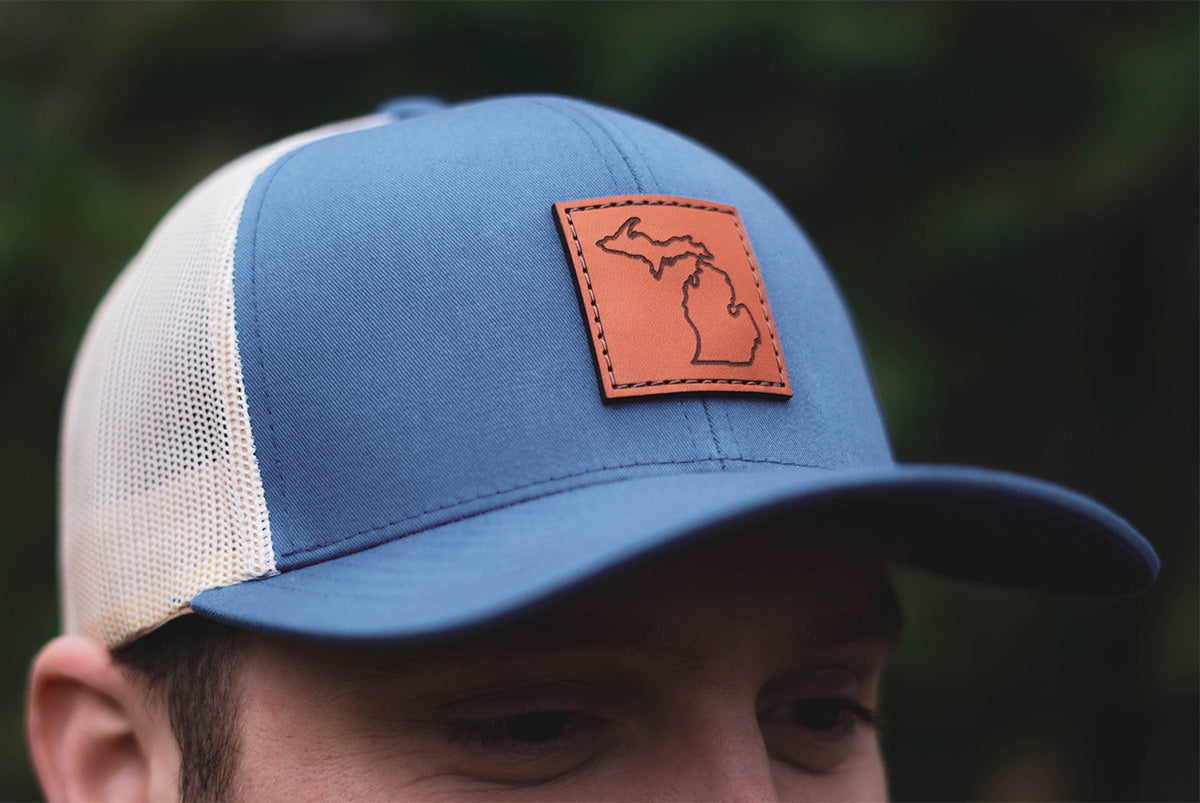 Leather Patch Trucker Hat