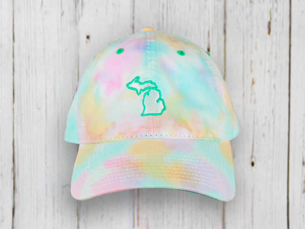 Tie-Dye Mini Michigan Dad Hat (CLOSEOUT)