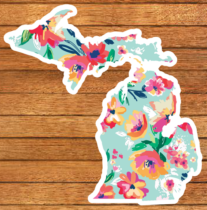 Michigan Patterns Die-Cut Sticker (CLOSEOUT) – Michigan Awesome