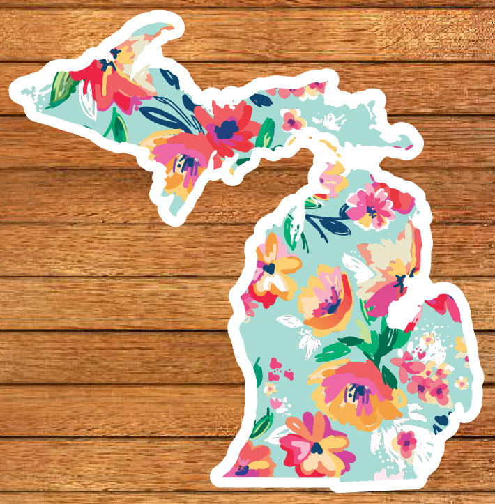 Michigan Patterns Die-Cut Sticker (CLOSEOUT)