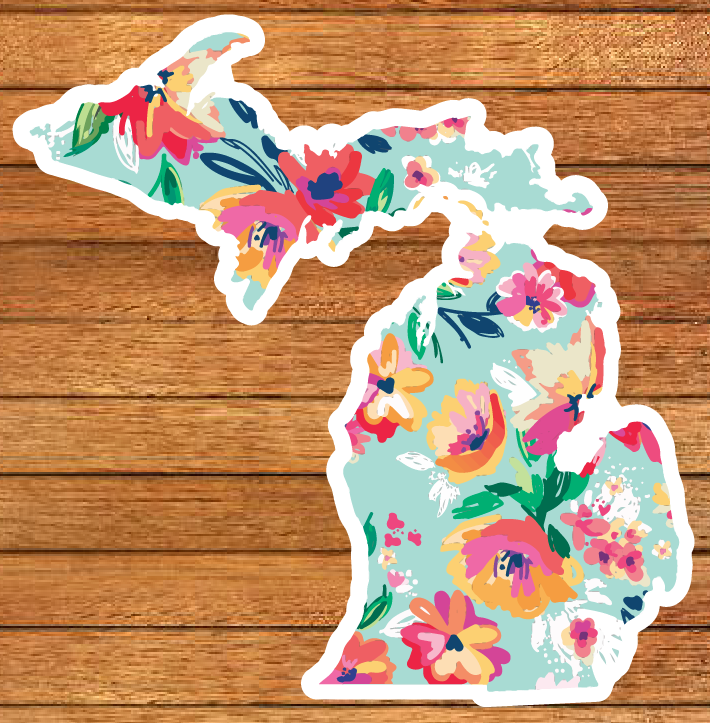 Michigan Patterns Die-Cut Sticker