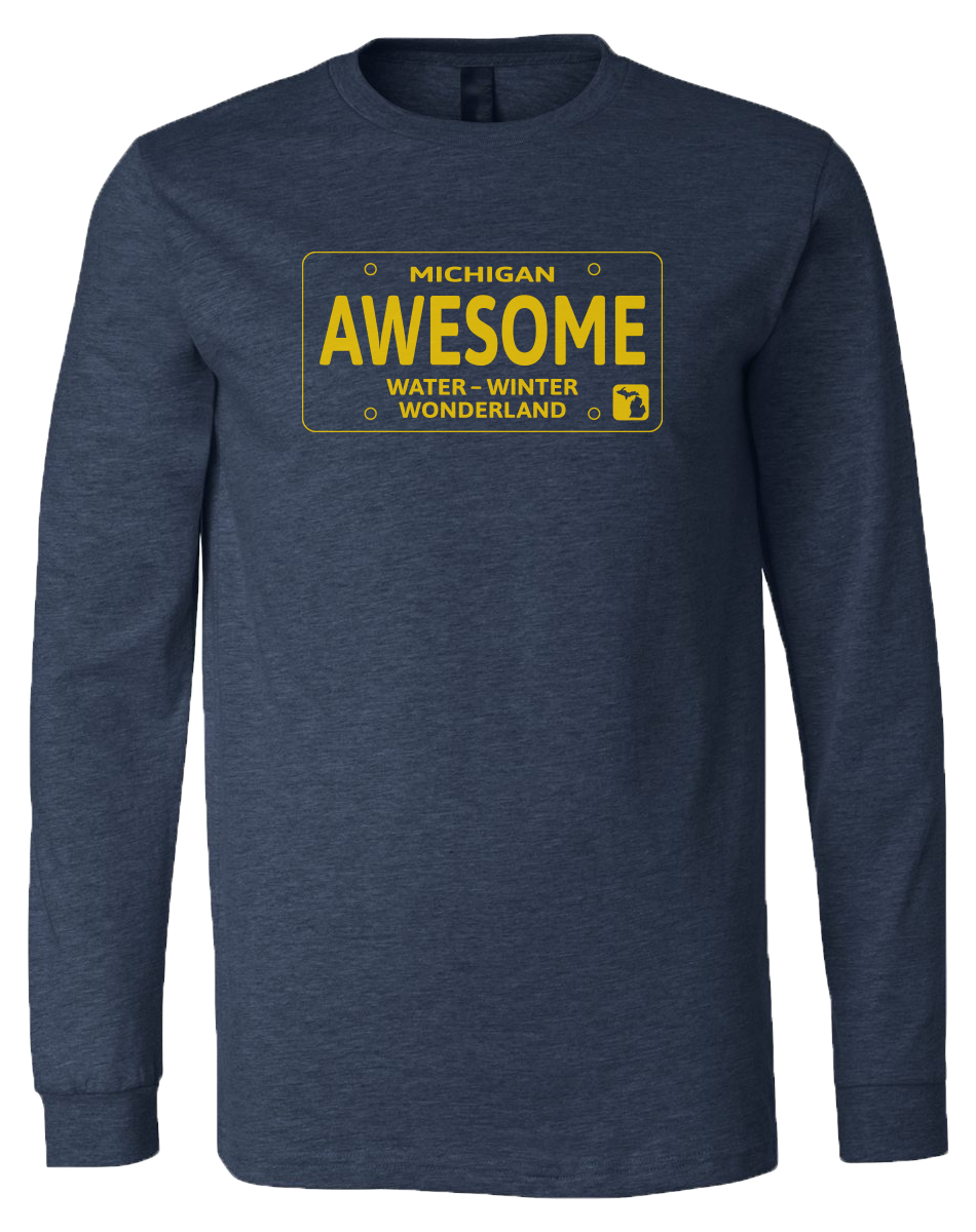 Water-Winter Wonderland Long Sleeve T-Shirt – Michigan Awesome