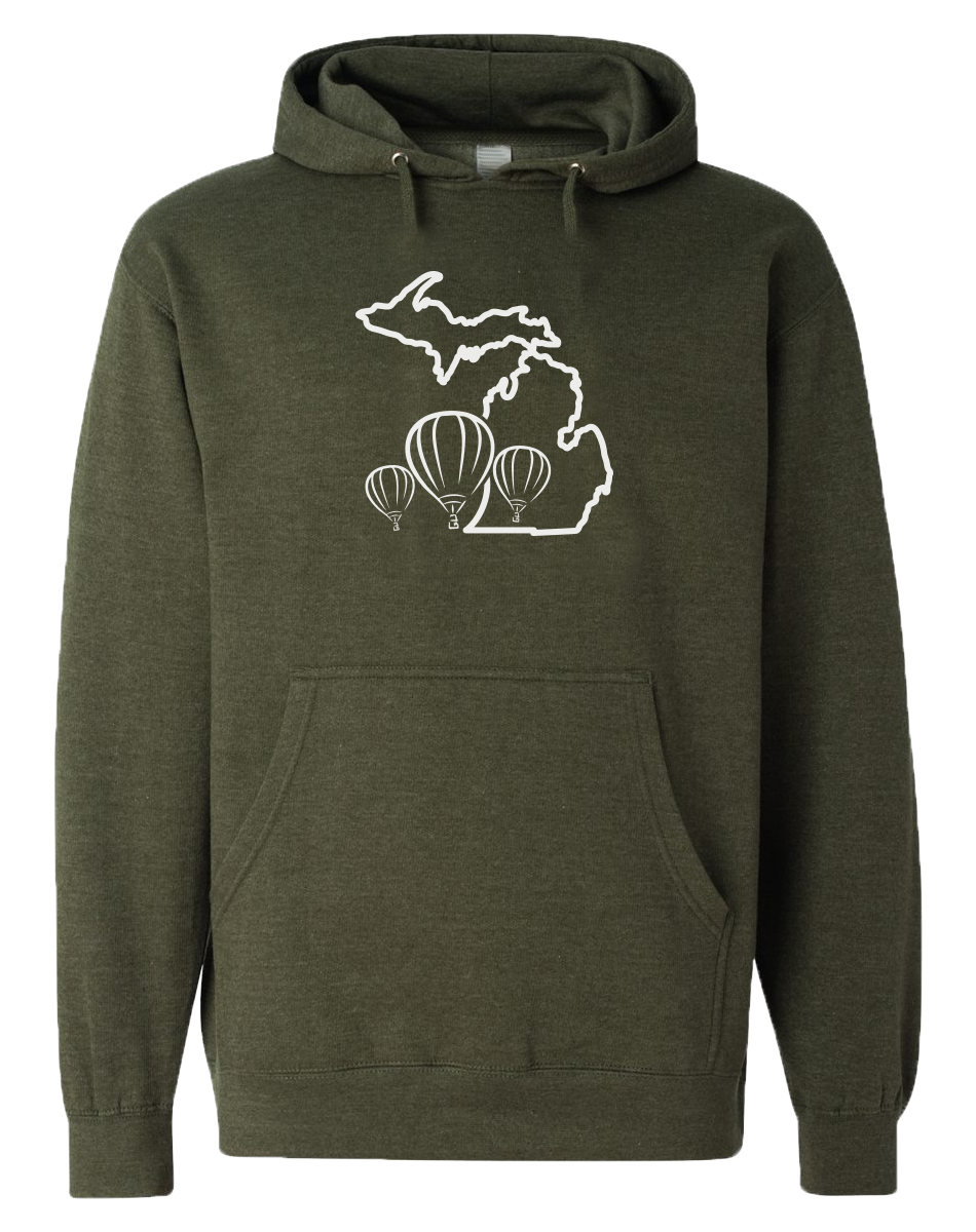Hot Air Balloon Michigan Hoodie