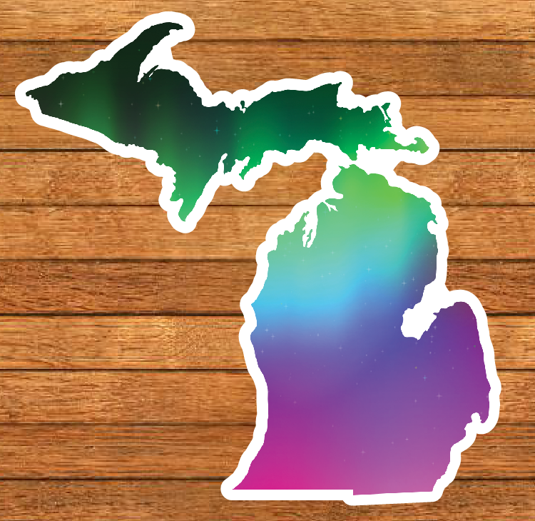 Michigan Patterns Die-Cut Sticker (CLOSEOUT)