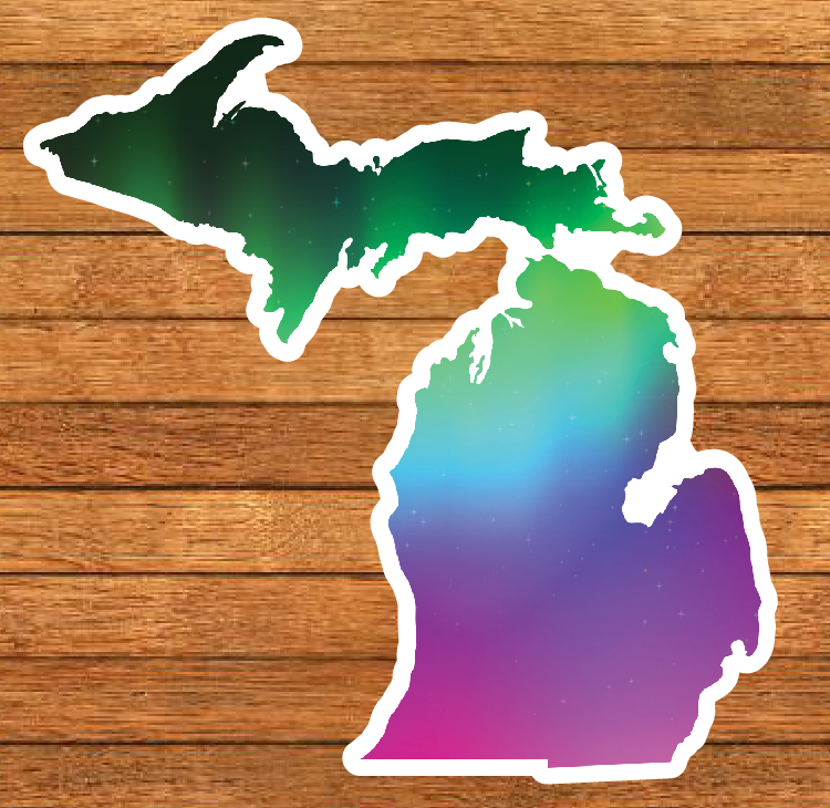 Michigan Patterns Die-Cut Sticker