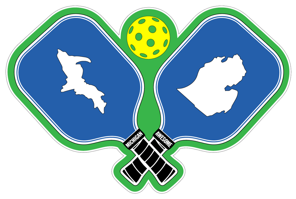 Pickleball Michigan Die-Cut Sticker