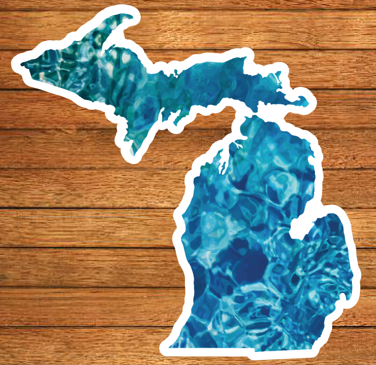 Michigan Patterns Die-Cut Sticker (CLOSEOUT)