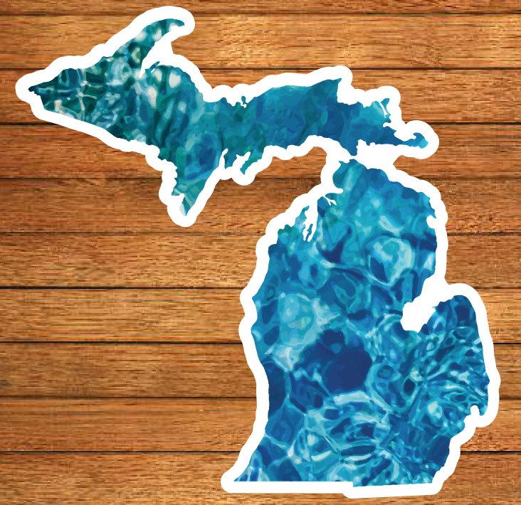 Michigan Patterns Die-Cut Sticker