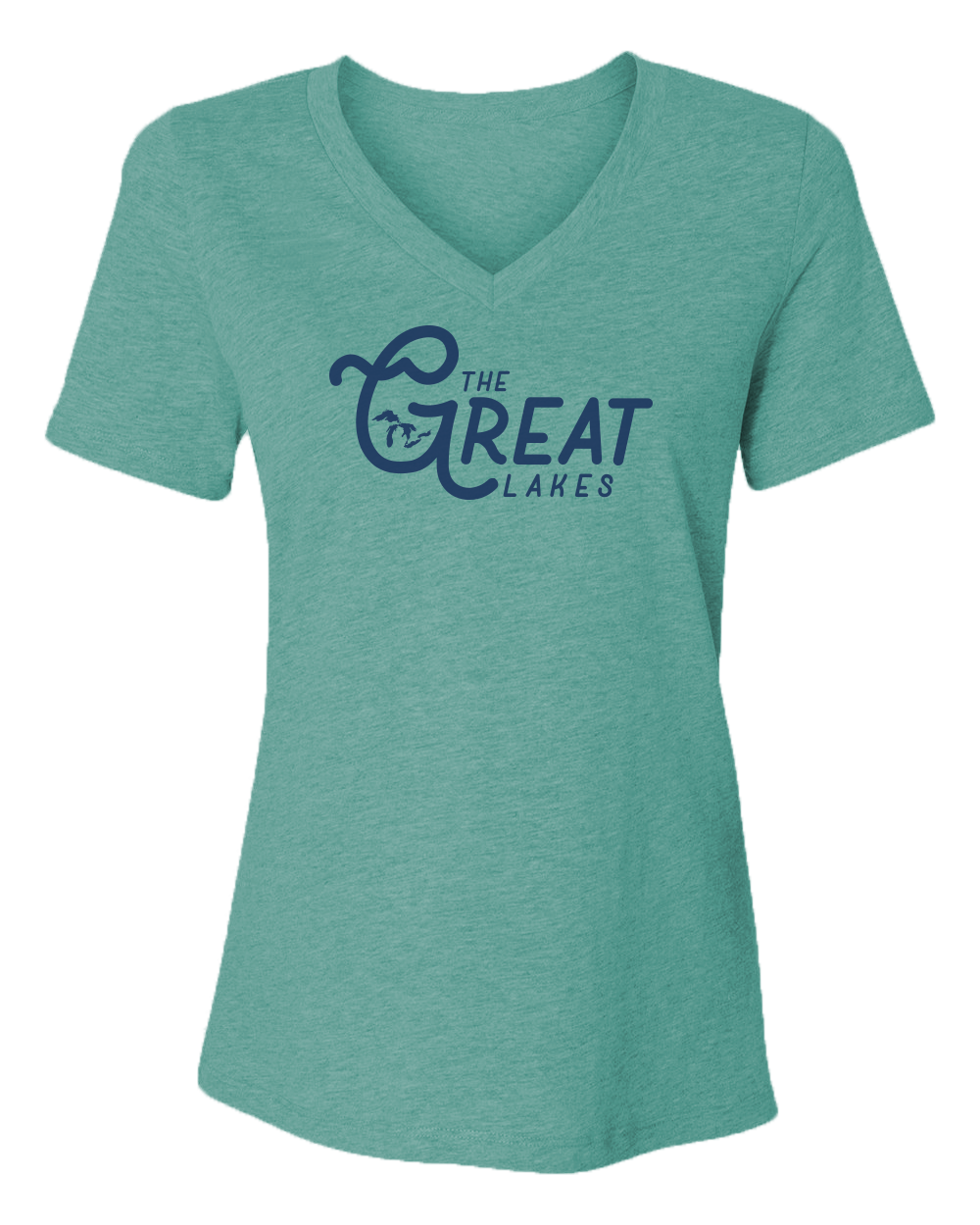 The Great Lakes Women's V-Neck Tee