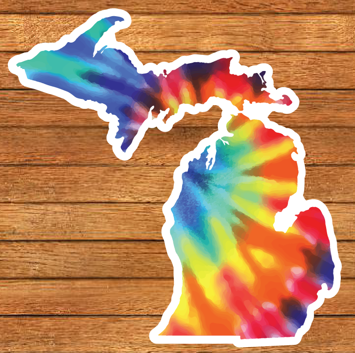 Michigan Patterns Die-Cut Sticker (CLOSEOUT)