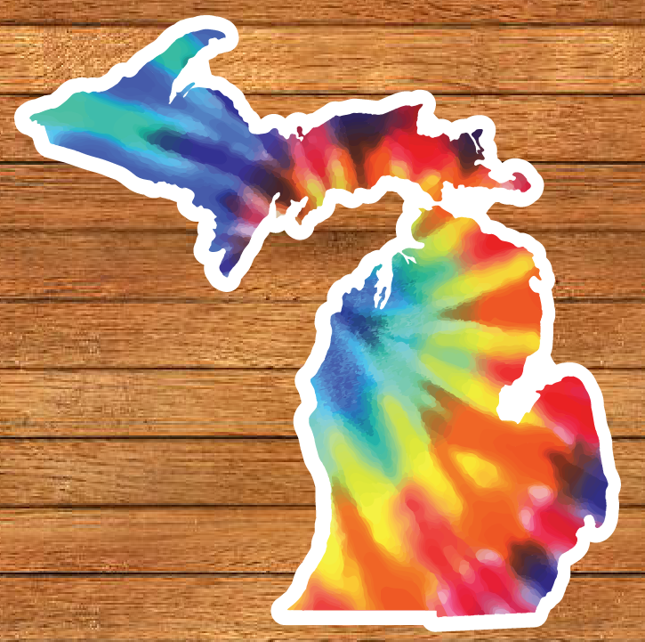 Michigan Patterns Die-Cut Sticker